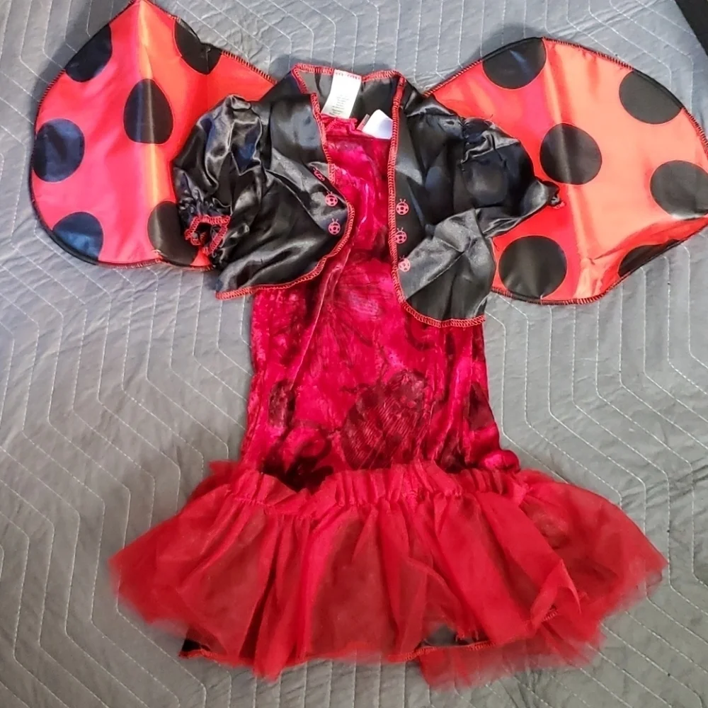 New Halloween Costume Lady Bug Girls Size M 10/12